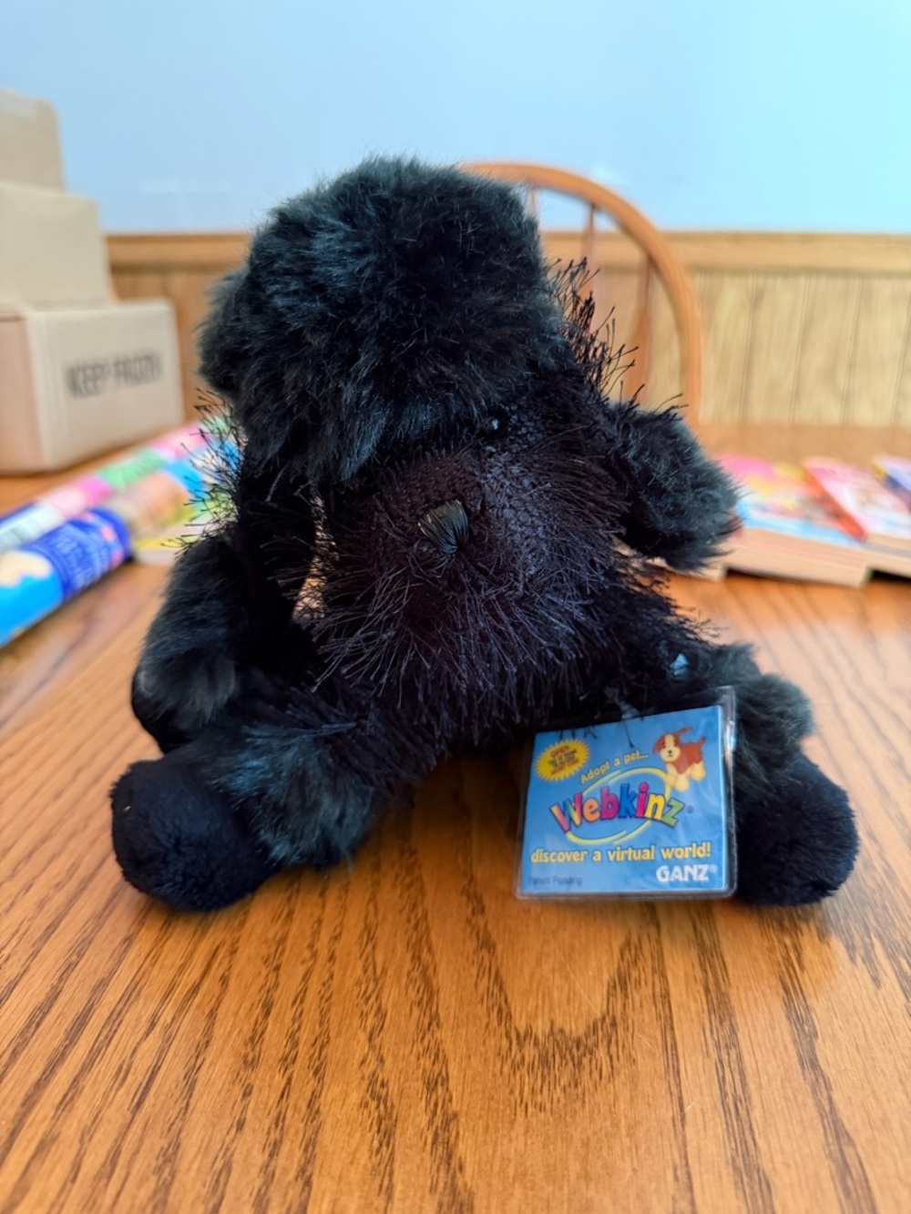 GANZ Webkinz Plush Puppy Black Poodle